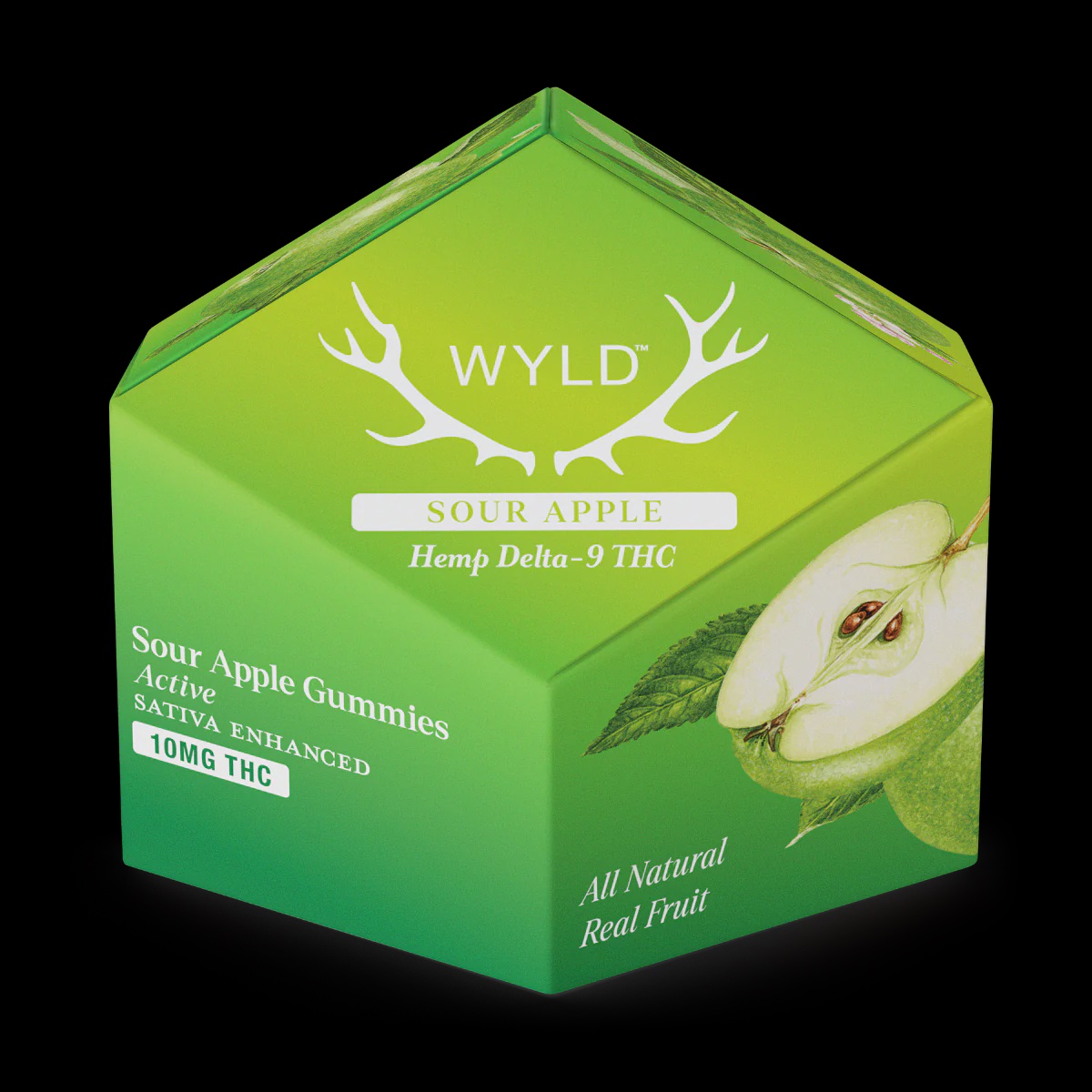 WYLD Active Sour Apple 10 mg Hemp Delta-9 THC